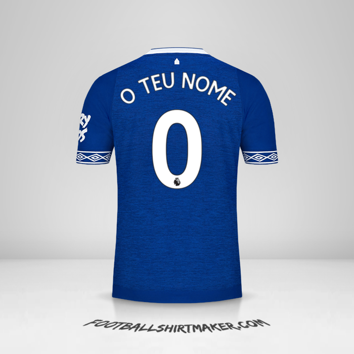 Camisola Everton FC 2018/19 -  o teu nome - 0