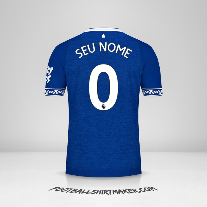 Camisa Everton FC 2018/19 -  seu nome - 0