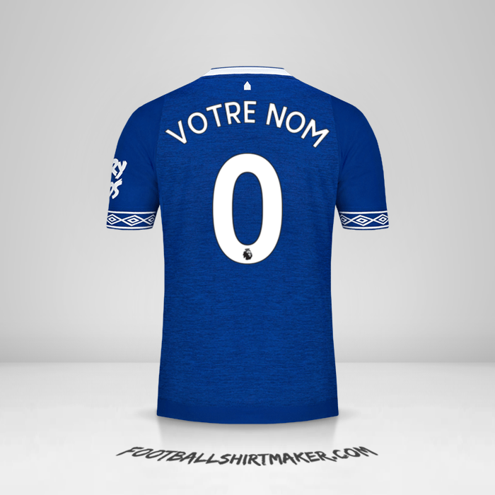 Maillot Everton FC 2018/19 -  votre nom - 0