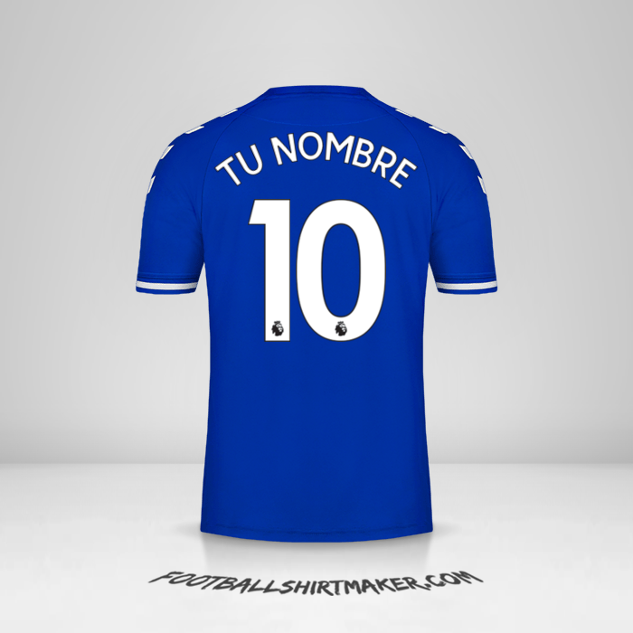 Camiseta Everton FC 2020/21 número 10 tu nombre