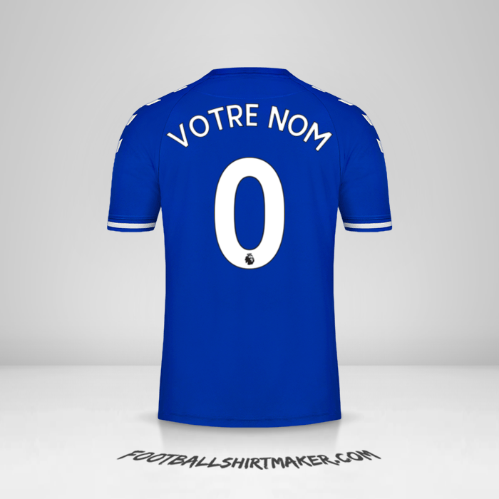 Maillot Everton FC 2020/21 -  votre nom - 0