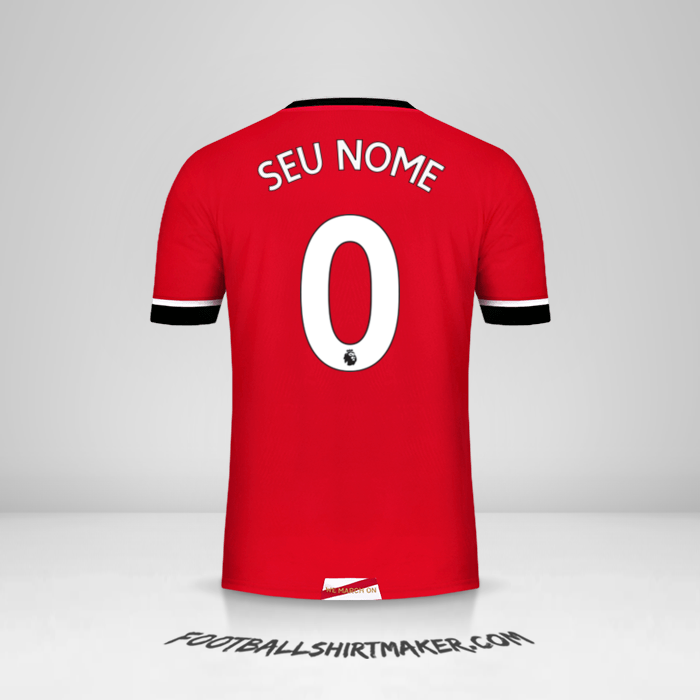 Camisa Southampton FC 2020/21 -  seu nome - 0