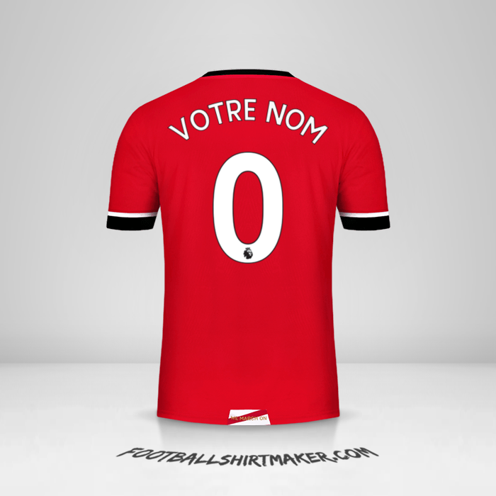 Maillot Southampton FC 2020/21 -  votre nom - 0