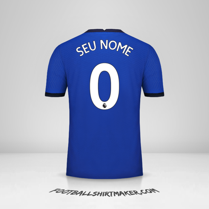 Camisa Chelsea 2020/21 -  seu nome - 0