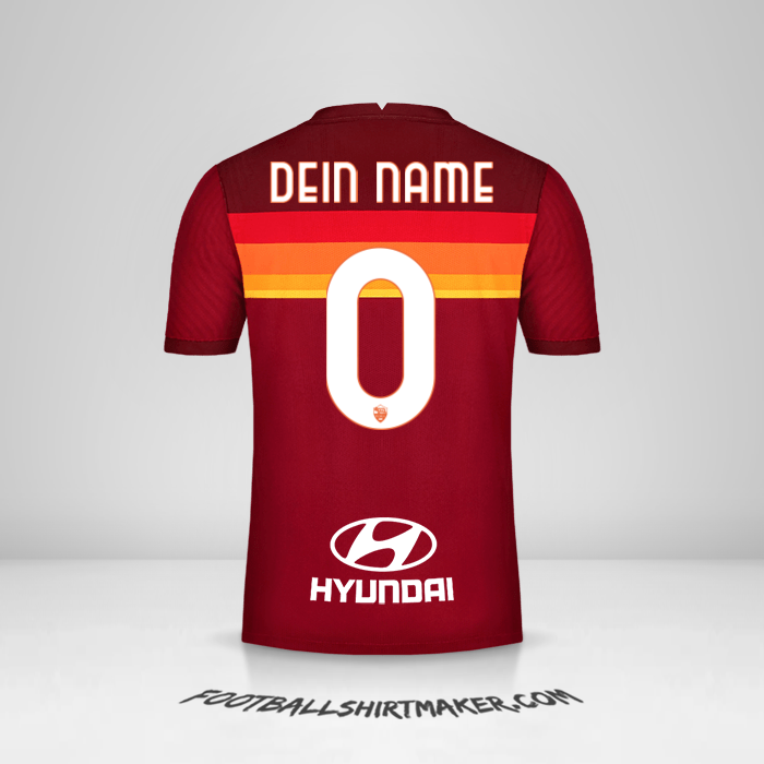 Trikot AS Roma 2020/21 -  dein name - 0