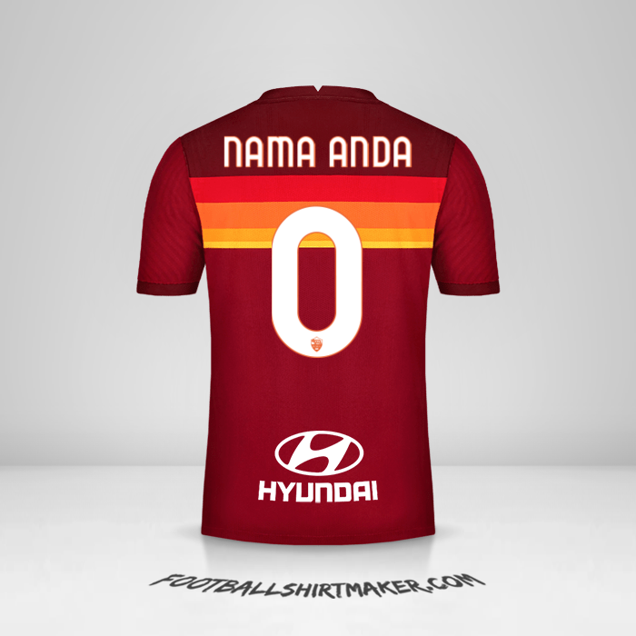 Jersey AS Roma 2020/21 -  nama anda - 0