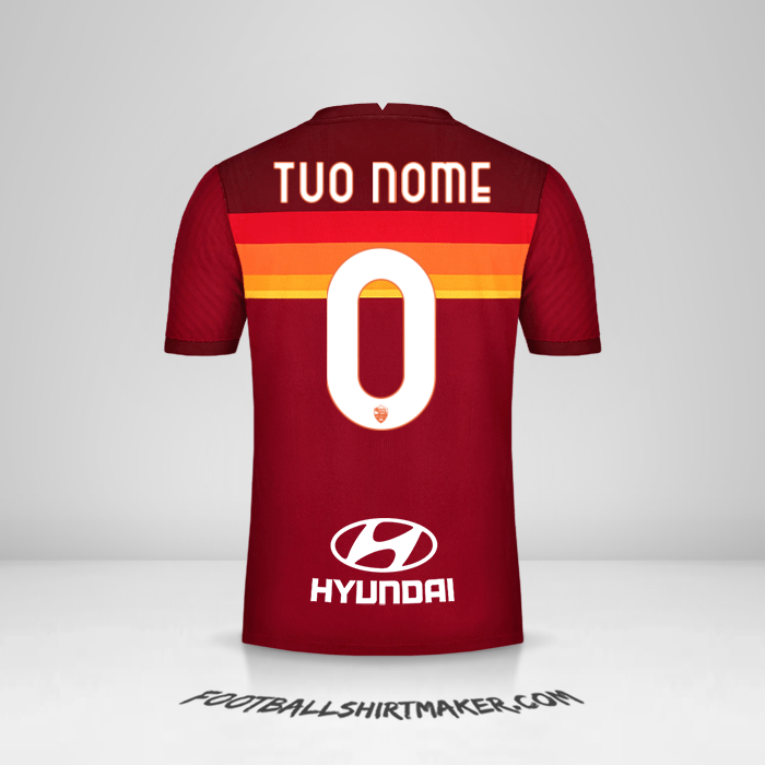 Maglia AS Roma 2020/21 -  tuo nome - 0