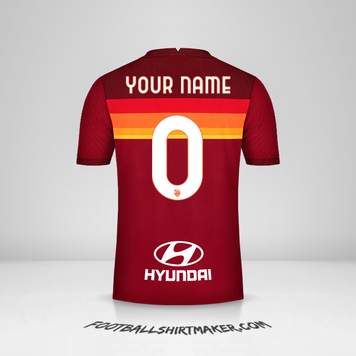 Shirt AS Roma 2020/21 -  your name - 0