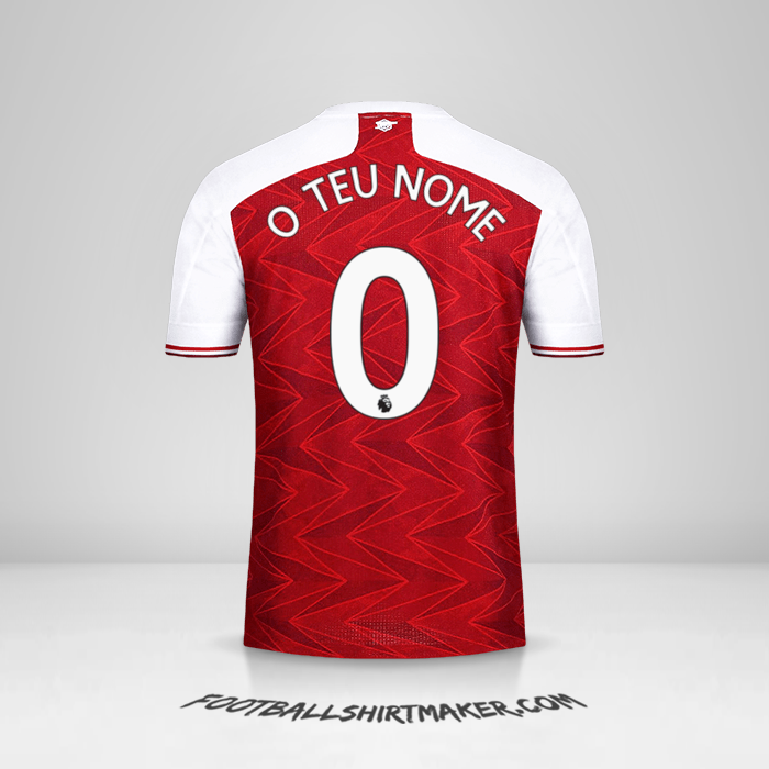 Camisola Arsenal 2020/21 -  o teu nome - 0