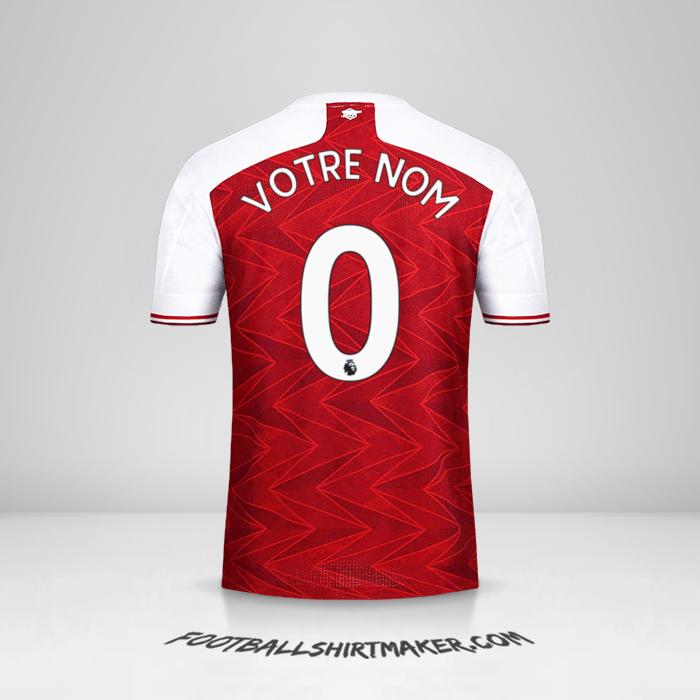 Maillot Arsenal 2020/21 -  votre nom - 0