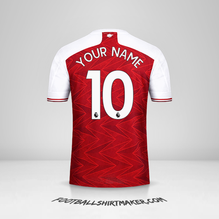 Arsenal 2020/21 shirt number 10 your name