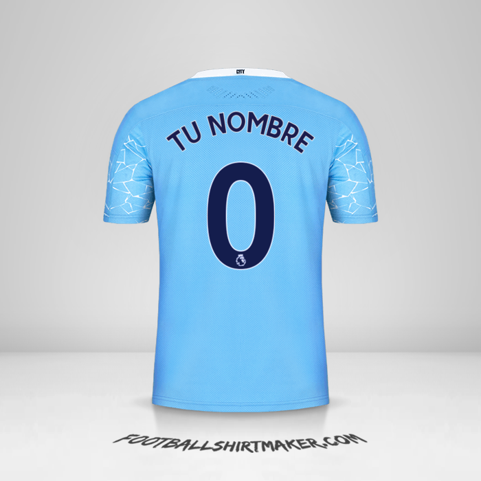 Jersey Manchester City 2020/21 número 0 tu nombre