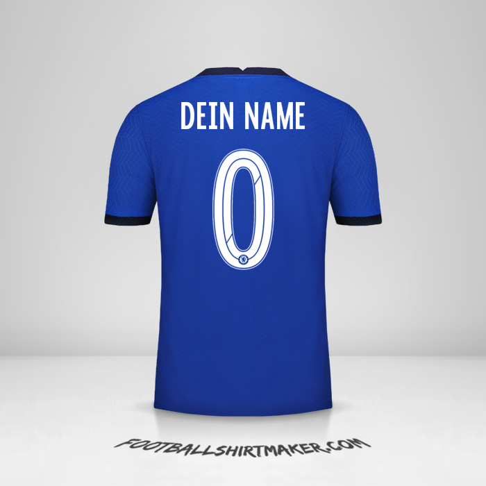 Trikot Chelsea 2020/21 Cup -  dein name - 0