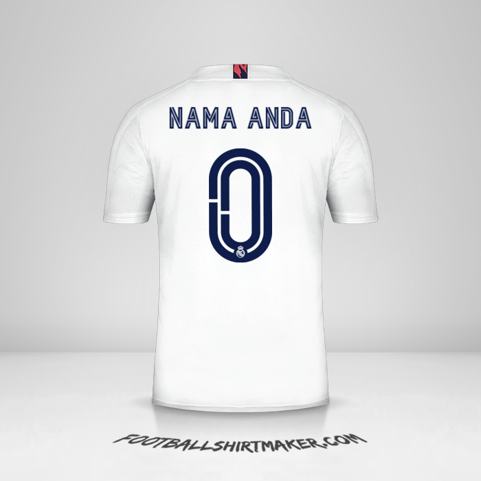 Jersey Real Madrid CF 2020/21 Cup -  nama anda - 0