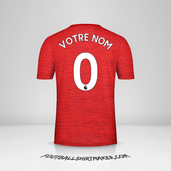 Maillot Manchester United 2020/21 -  votre nom - 0