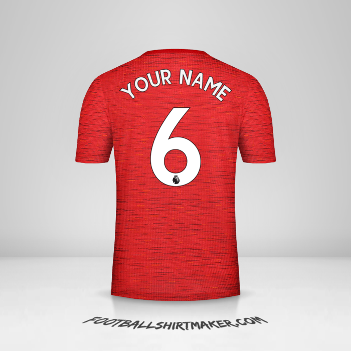 Manchester United 2020/21 shirt number 6 your name