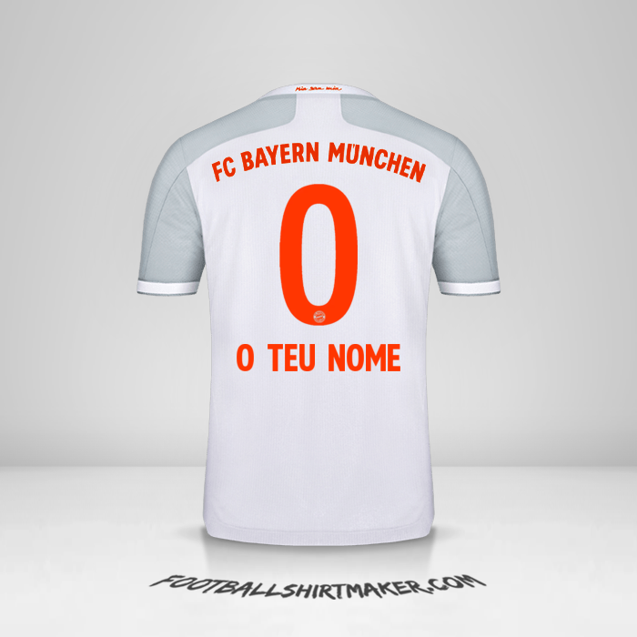 Camisola FC Bayern Munchen 2020/21 II -  o teu nome - 0