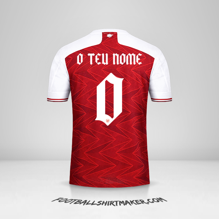 Camisola Arsenal 2020/21 Cup -  o teu nome - 0