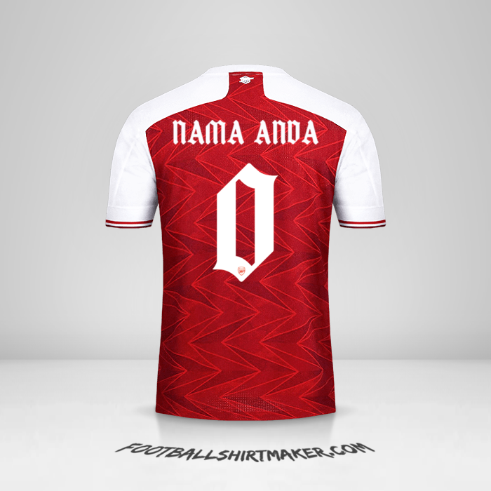 Jersey Arsenal 2020/21 Cup -  nama anda - 0