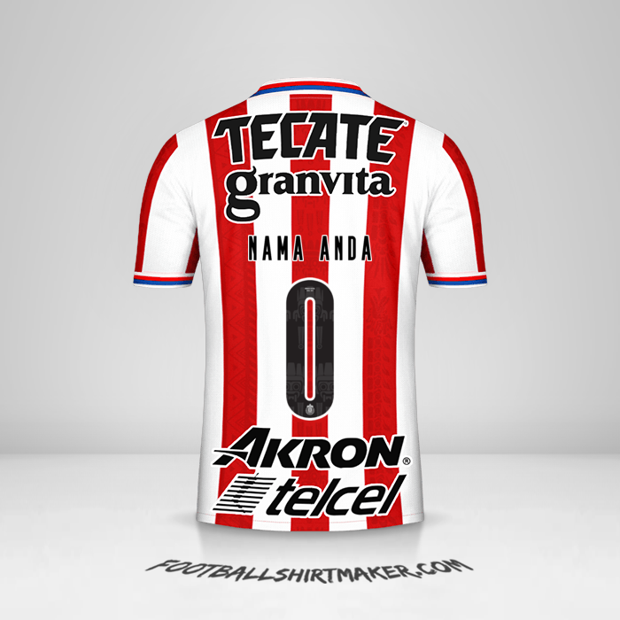 Jersey Guadalajara 2020/21 -  nama anda - 0