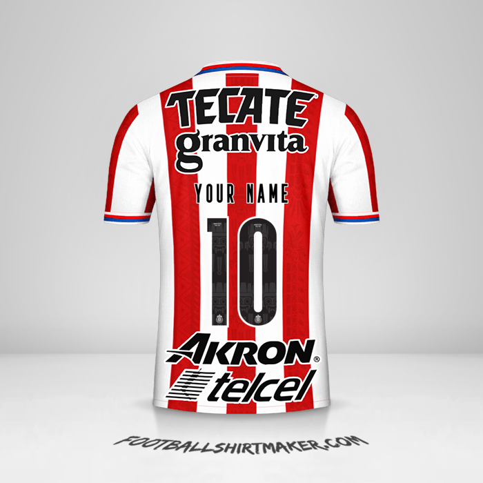 Guadalajara 2020/21 jersey number 10 your name