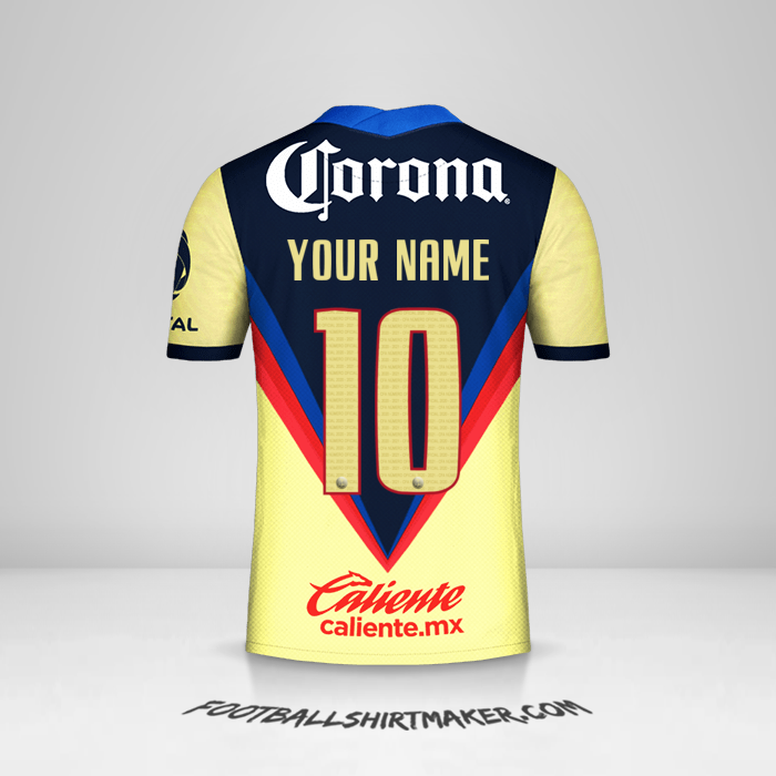 Club america personalized jersey on sale