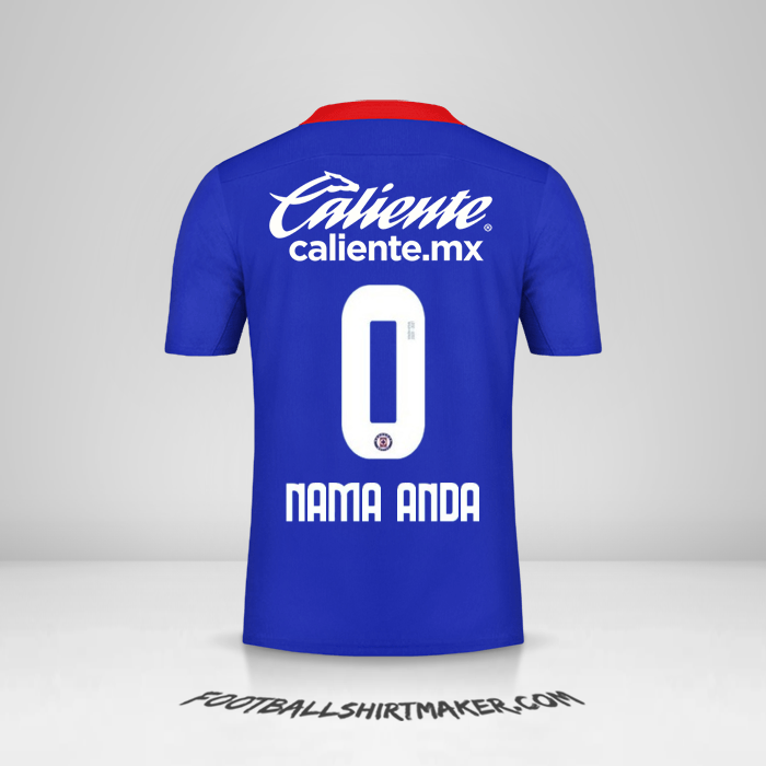 Jersey Cruz Azul 2020/21 -  nama anda - 0