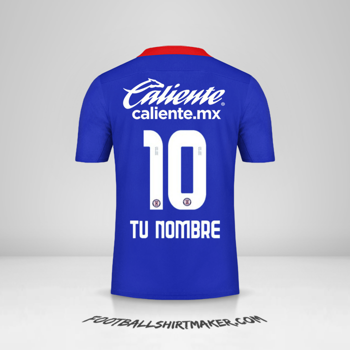 Jersey Cruz Azul 2020/21 número 10 tu nombre