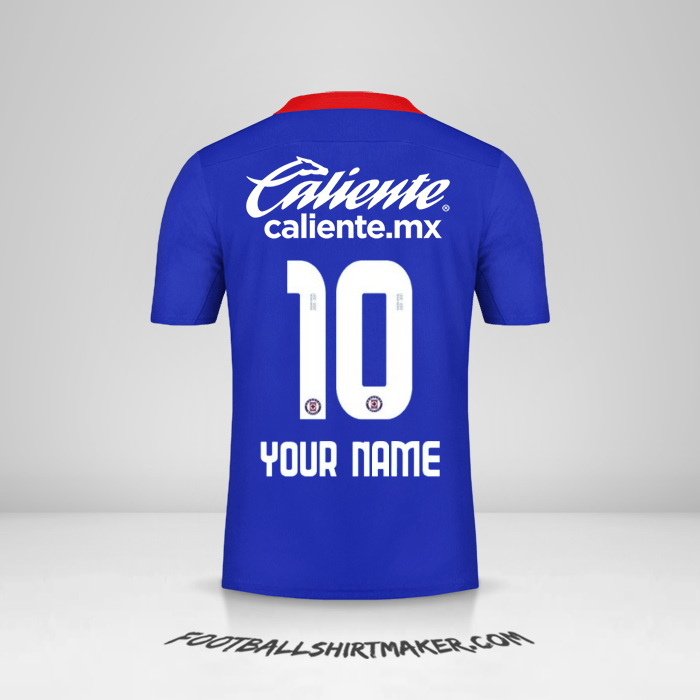 Cruz Azul 2020/21 jersey number 10 your name