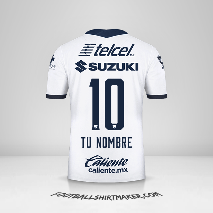 Camiseta Pumas UNAM 2020/21 número 10 tu nombre