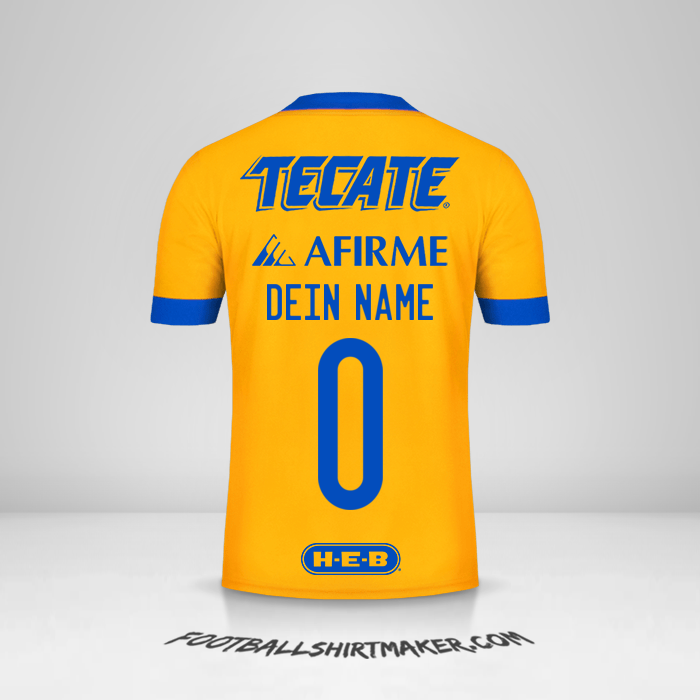 Trikot Tigres UANL 2020/21 -  dein name - 0