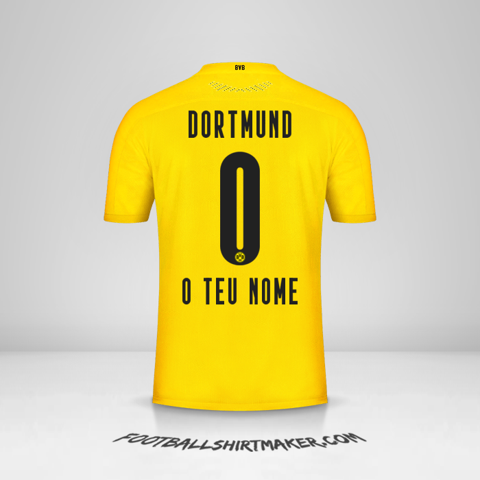 Camisola Borussia Dortmund 2020/21 -  o teu nome - 0