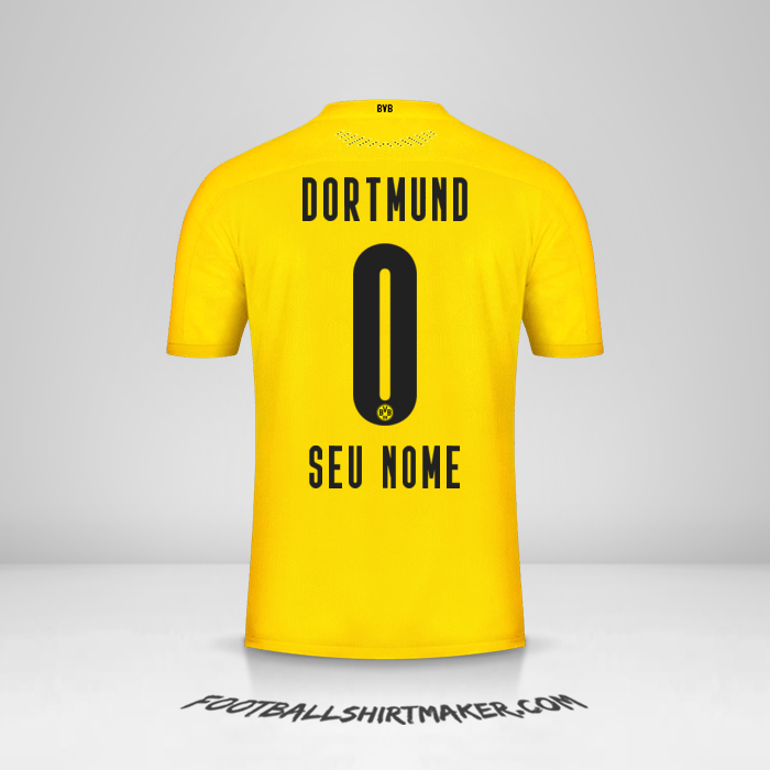 Camisa Borussia Dortmund 2020/21 -  seu nome - 0