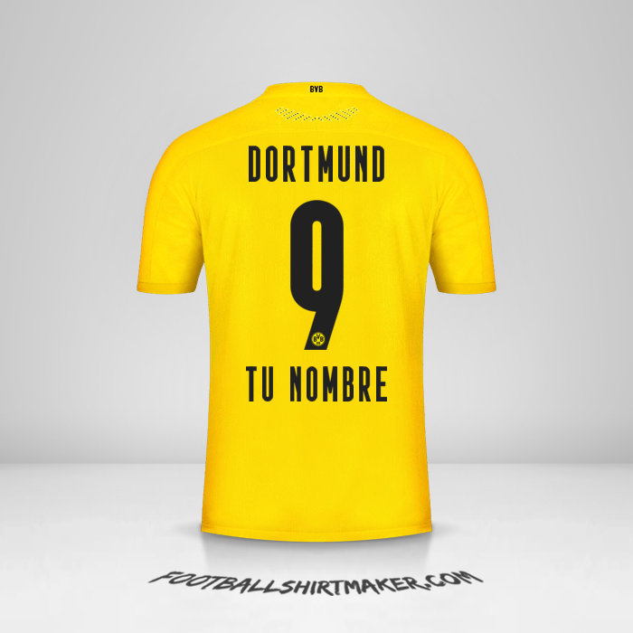 Camiseta Borussia Dortmund 2020/21 número 9 tu nombre