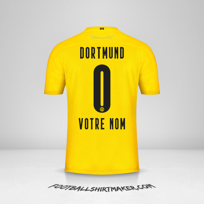 Maillot Borussia Dortmund 2020/21 -  votre nom - 0