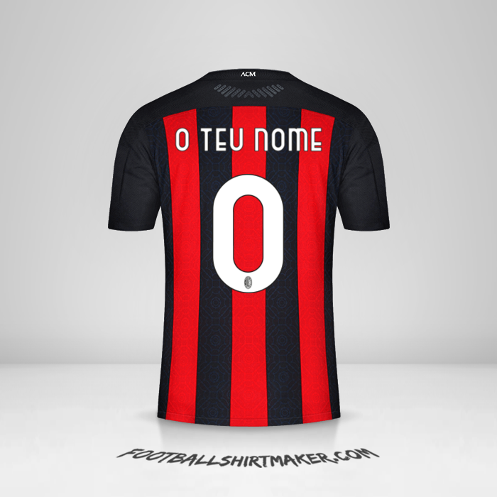 Camisola AC Milan 2020/21 -  o teu nome - 0