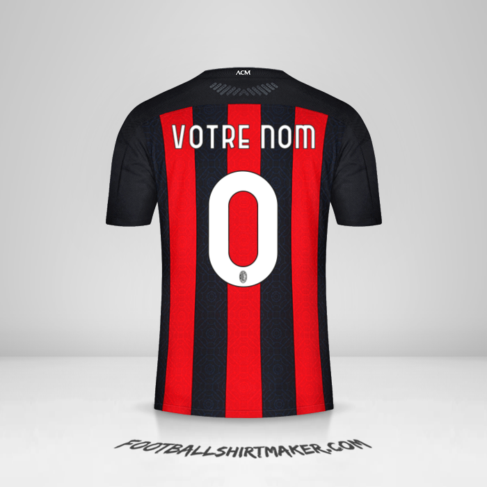 Maillot AC Milan 2020/21 -  votre nom - 0