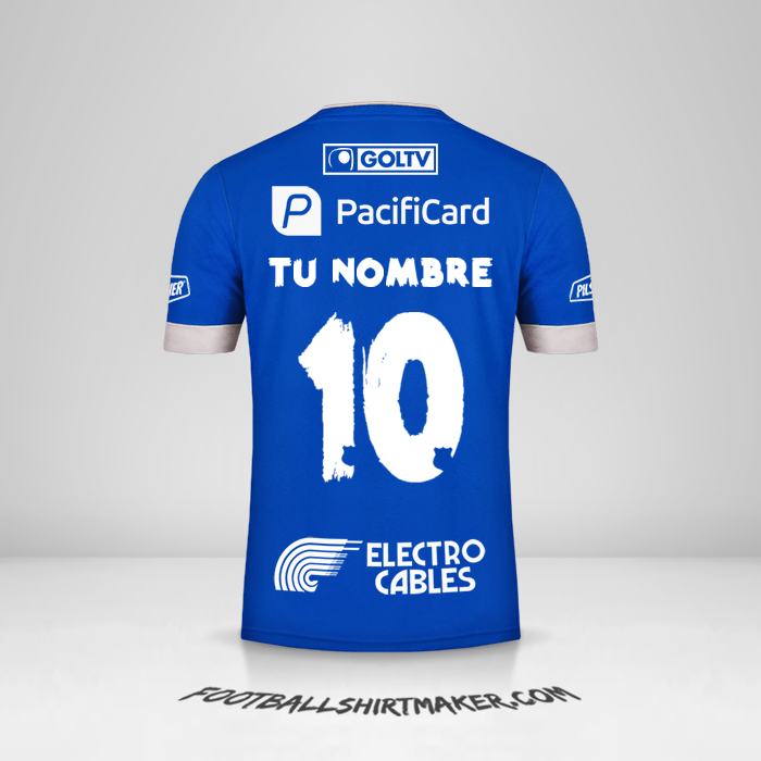 Camiseta Emelec 2020 número 10 tu nombre