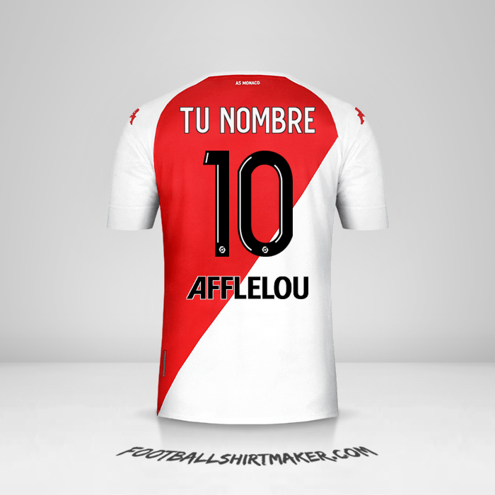 Jersey As Monaco 2020/21 número 10 tu nombre