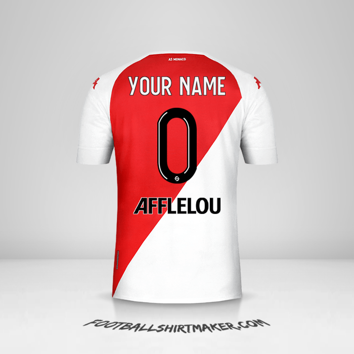 As Monaco 2020/21 shirt number 0 your name