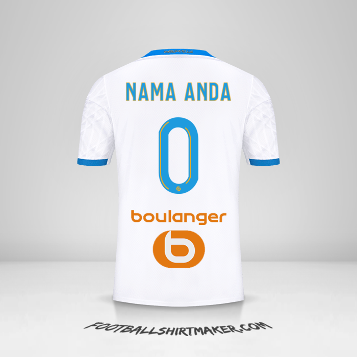 Jersey Olympique de Marseille 2020/21 -  nama anda - 0