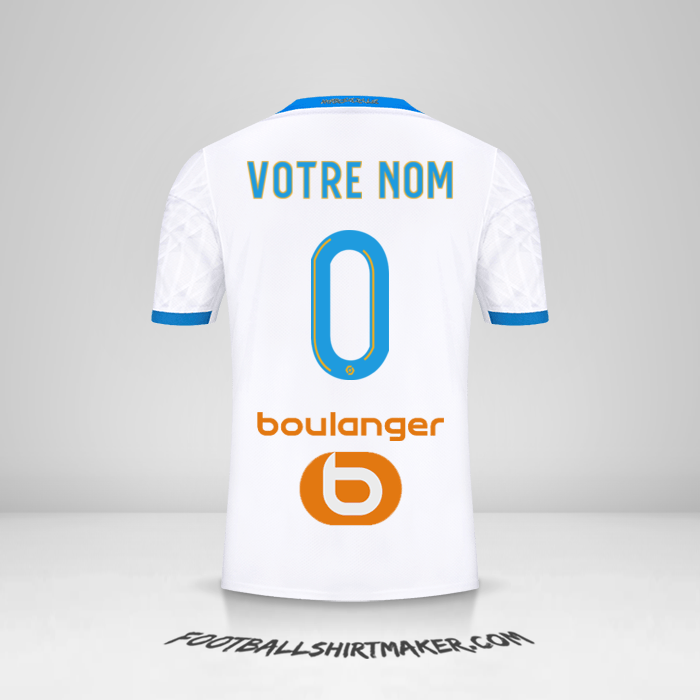 Maillot Olympique de Marseille 2020/21 -  votre nom - 0