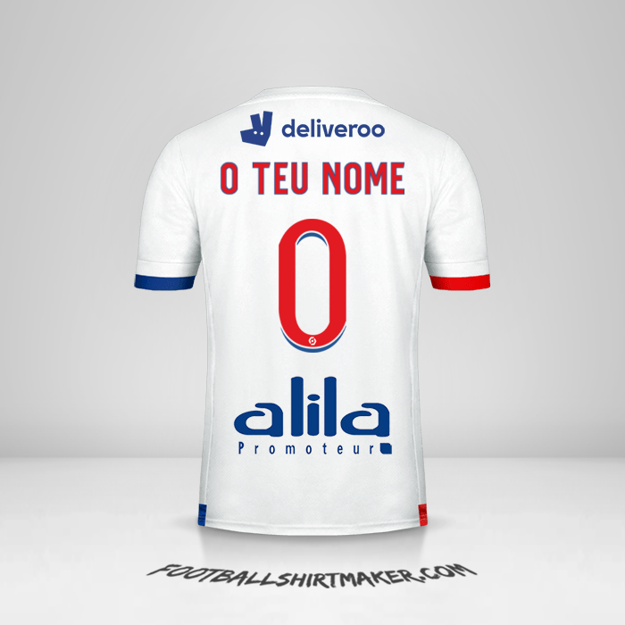 Camisola Olympique Lyon 2020/21 -  o teu nome - 0