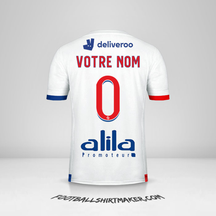 Maillot Olympique Lyon 2020/21 -  votre nom - 0