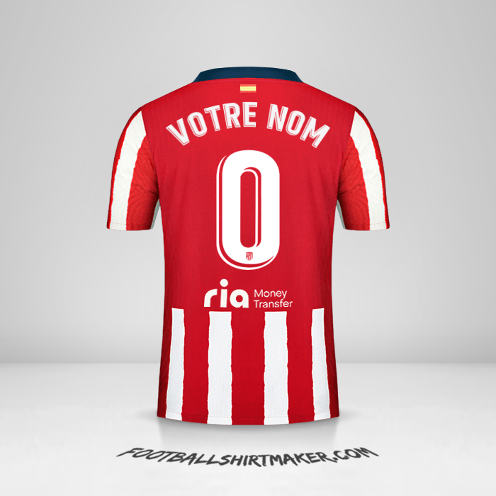 Maillot Atletico Madrid 2020/21 -  votre nom - 0