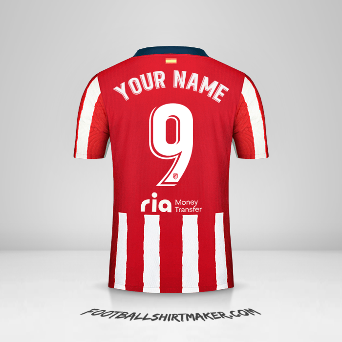 Atletico Madrid 2020/21 shirt number 9 your name