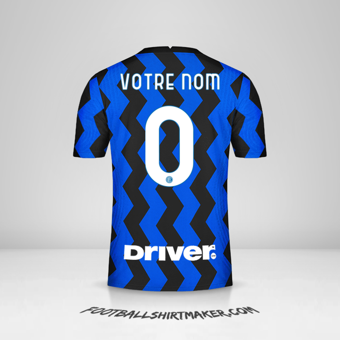 Maillot Inter 2020/21 -  votre nom - 0