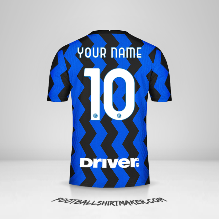 Inter 2020/21 jersey number 10 your name