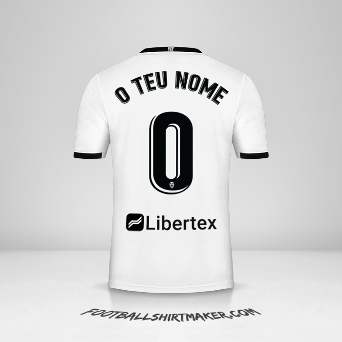 Camisola Valencia CF 2020/21 -  o teu nome - 0