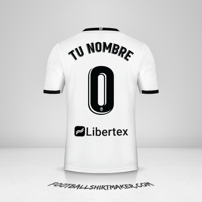 Jersey Valencia CF 2020/21 -  tu nombre - 0